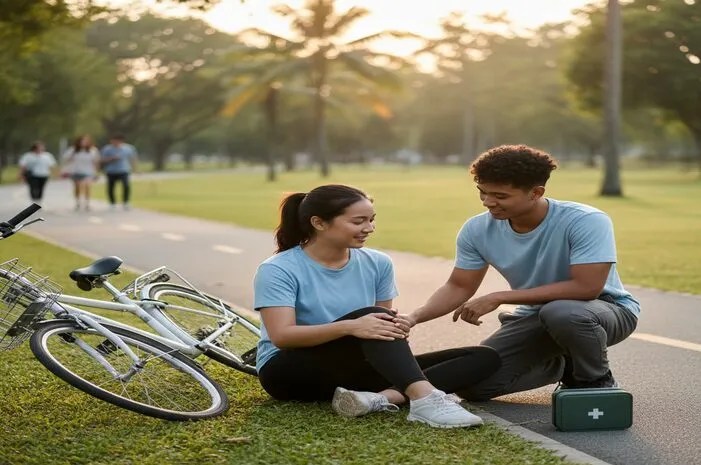 Ups! Jatuh dari Sepeda? Cek Ini Dulu, Ya!