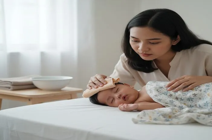 Bayi Demam Kompres Air Hangat! Ini Cara Tepatnya