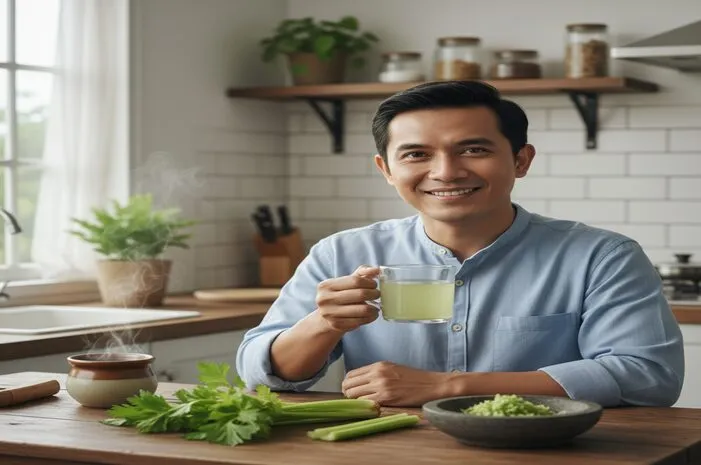 Manfaat Air Rebusan Daun Seledri, Bikin Sehat Optimal