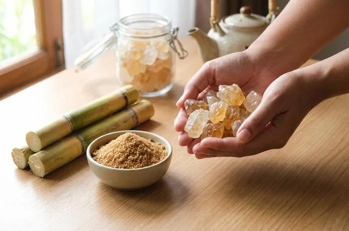 Gula Batu Terbuat dari Gula Pasir dan Tebu Murni