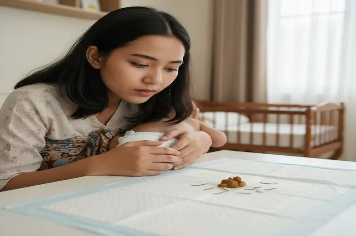 Serat Hitam di BAB Bayi: Cacing atau Sisa Makanan?
