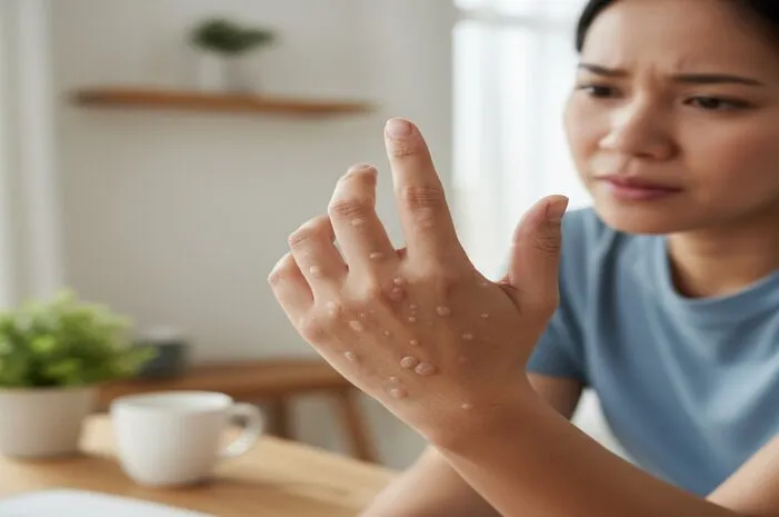 Atasi Bintik Bintik Berair Gelembung Air di Jari Tangan Kini!