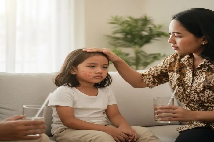 Gambar Tampek pada Anak: Waspada Ruam Khas Campak!