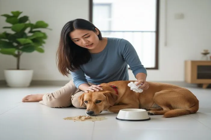 Anjing Muntah: Ini Penyebab dan Pertolongan Pertama
