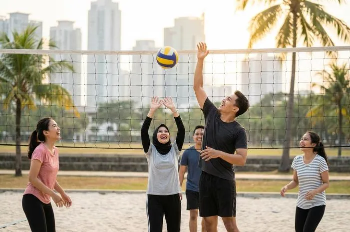 Manfaat Permainan Bola Voli Bikin Bugar Sehat Luar Dalam