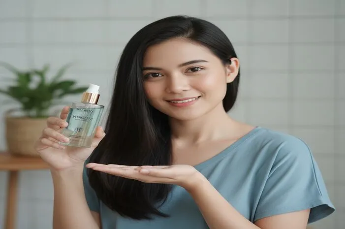 Makarizo Vitaglitz: Serum Multifungsi Rambut Berkilau