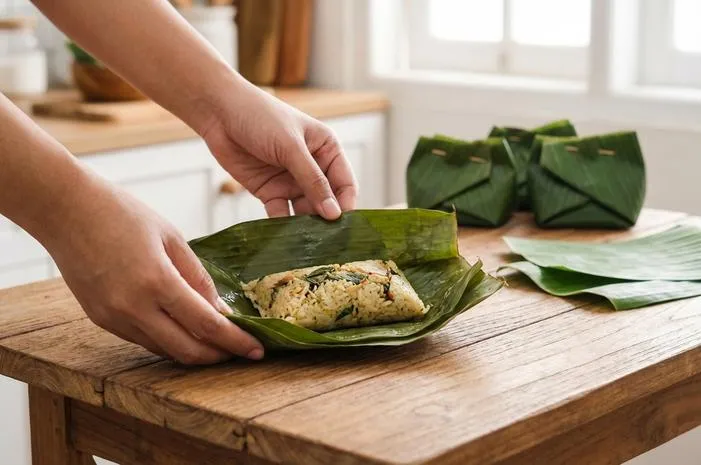 Ragam Makanan Dibungkus Daun Pisang, Wanginya Khas