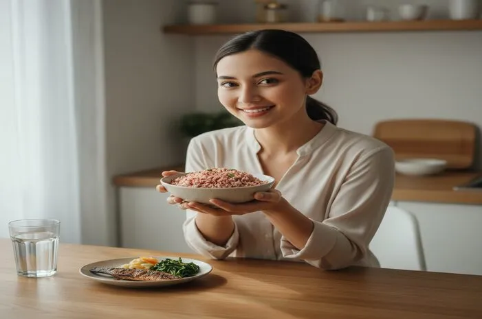 Nasi Beras Merah: Enak, Sehat, Auto Langsing!