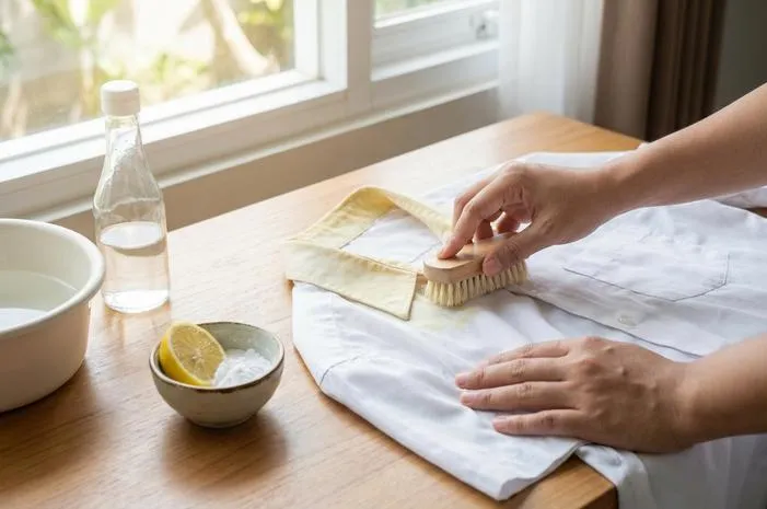 Ampuh! Cara Hilangkan Noda Kuning Baju Putih yang Lama