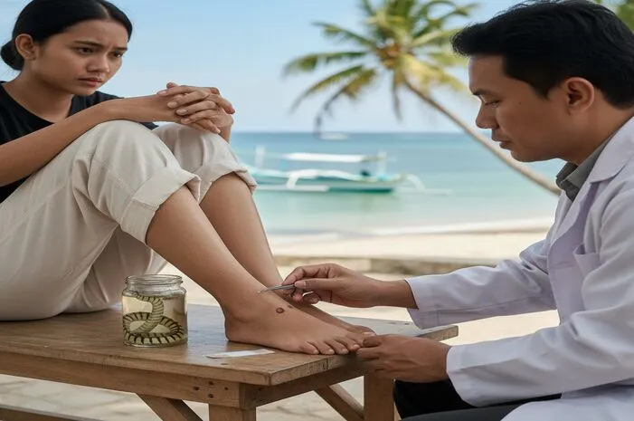 Digigit Ular Ular Laut: Bahaya dan Penanganan Cepat