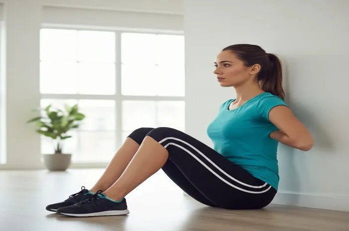 Wall Sit, Rahasia Kaki Kuat dan Bebas Pegal