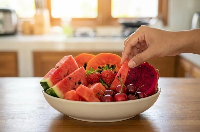 Segarnya Buah yang Warna Merah Bikin Harimu Ceria!