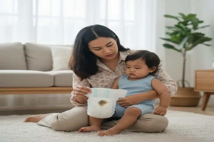 Jangan Panik! Ini Arti BAB Hitam Pada Anak