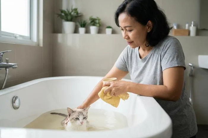 Gampang! Cara Mandikan Kucing Bebas Ngamuk