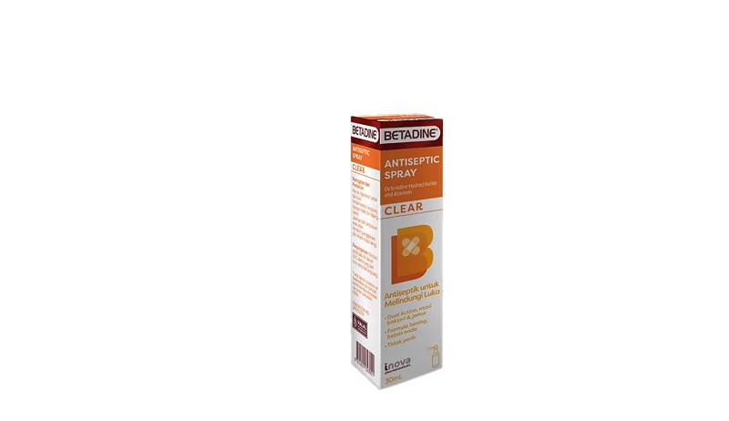 Betadine Antiseptic Spray Clear 30 ml