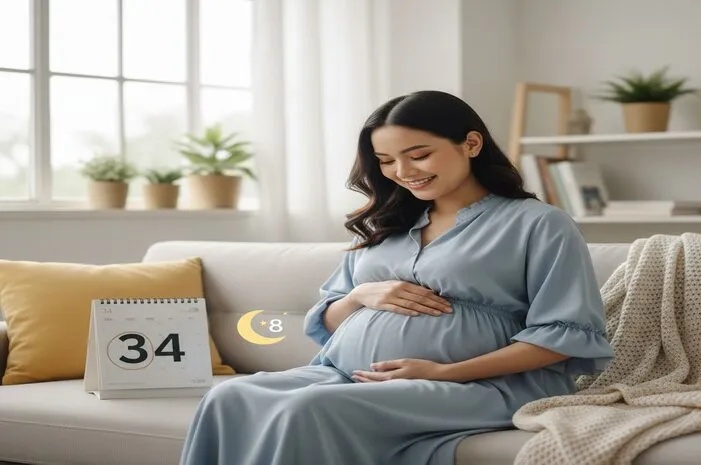 Hamil 34 Minggu Berapa Bulan? Si Kecil Sudah Sebesar Nanas!