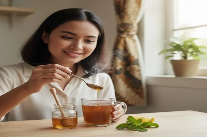 Solusi Hangat Teh Campur Madu Redakan Batuk Imun Kuat