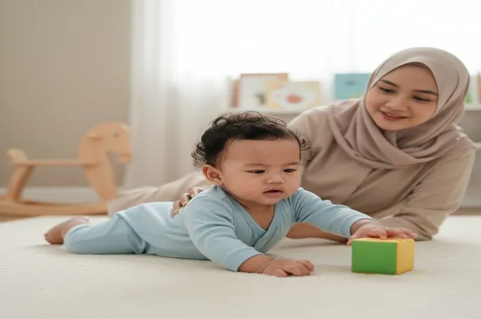Santai! Bayi 9 Bulan Belum Bisa Duduk Sendiri? Cek Ini