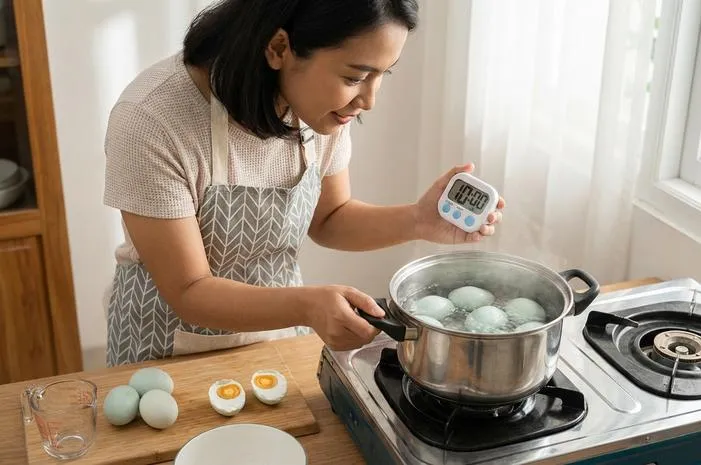 Merebus Telur Asin Berapa Lama? Kuning Masir Sempurna!