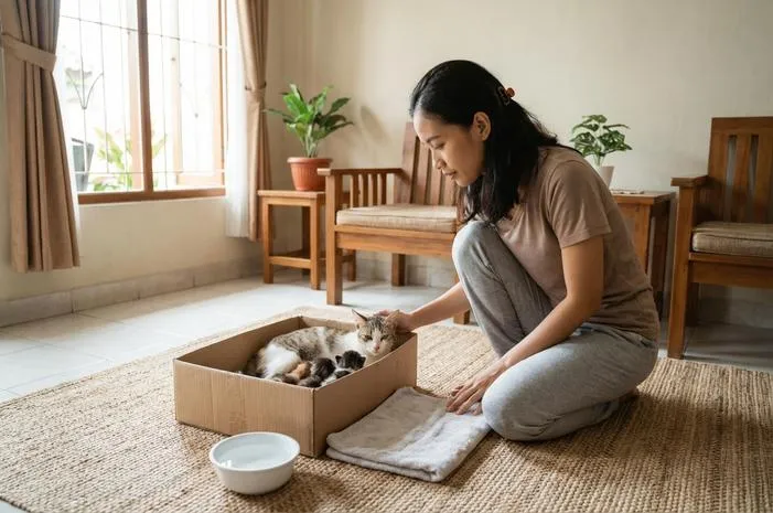 Kucing Lahir di Rumah: Pertanda Rezeki atau Insting?