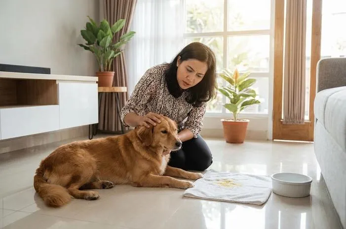 Anjing Muntah Kuning? Ternyata Ini Sebabnya Lho!