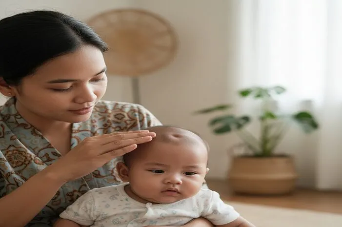 Ubun Ubun Cekung Bayi: Ini Penyebab dan Cara Mengatasinya