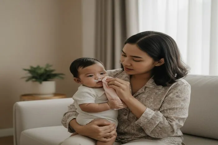 Kenapa Bayi Gumoh Lewat Hidung? Normal Kok, Ini Alasannya