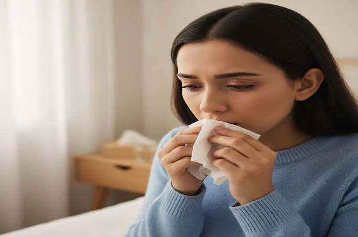 Dahak Bercampur Darah Sedikit, Bahayakah? Ini Faktanya