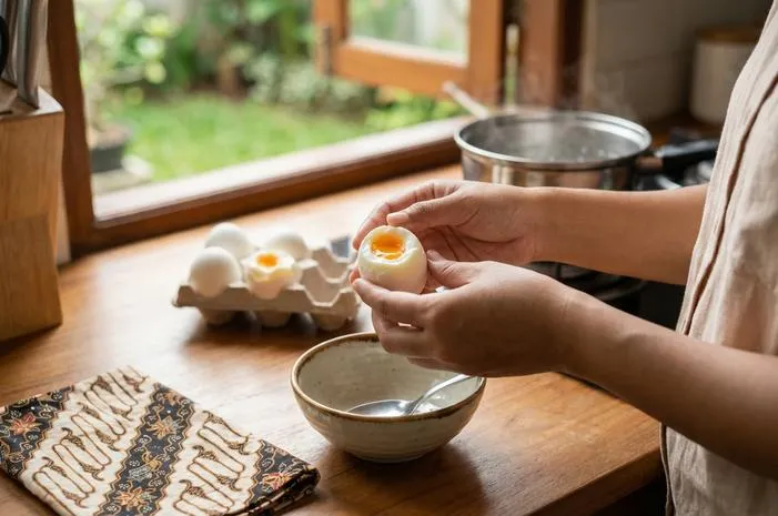 Cara Membuat Telur Rebus Setengah Matang Lumer Sempurna