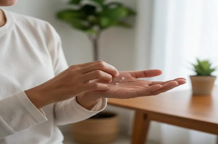 Atasi Bintik Putih Gatal di Telapak Tangan, Temukan Sebabnya