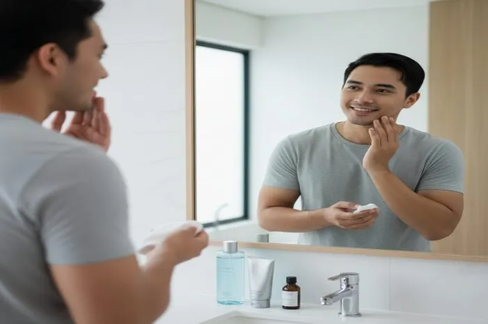 Skincare Pria Simpel: Wajah Bersih, Anti Minyak Kusam