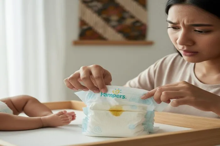 Dehidrasi? Kenali Warna Pipis Bayi di Pampers!