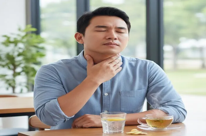 Cara Mudah Atasi Tenggorokan Terasa Terbakar, Anti Perih!