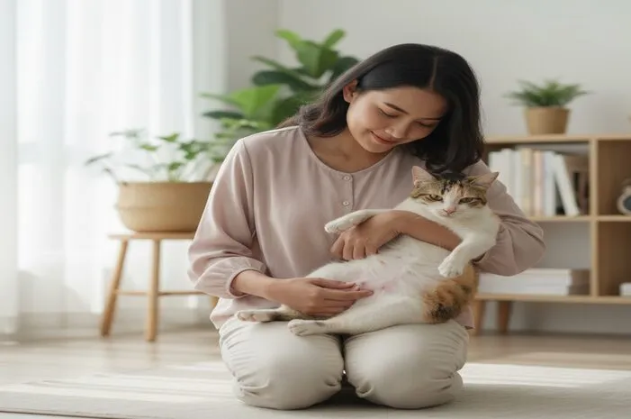 Puting Kucing Hamil: Memerah & Membesar, Ciri Awal