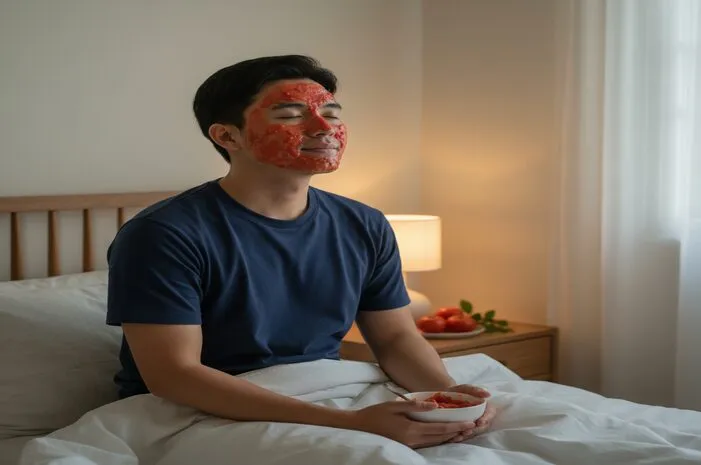 Manfaat Masker Tomat Sebelum Tidur: Kulit Glowing!