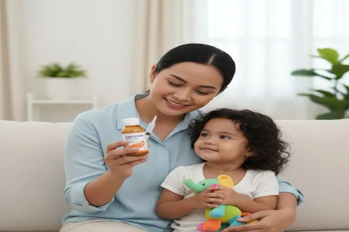 Amoxsan Sirup untuk Anak: Lawan Kuman Jahat Si Kecil